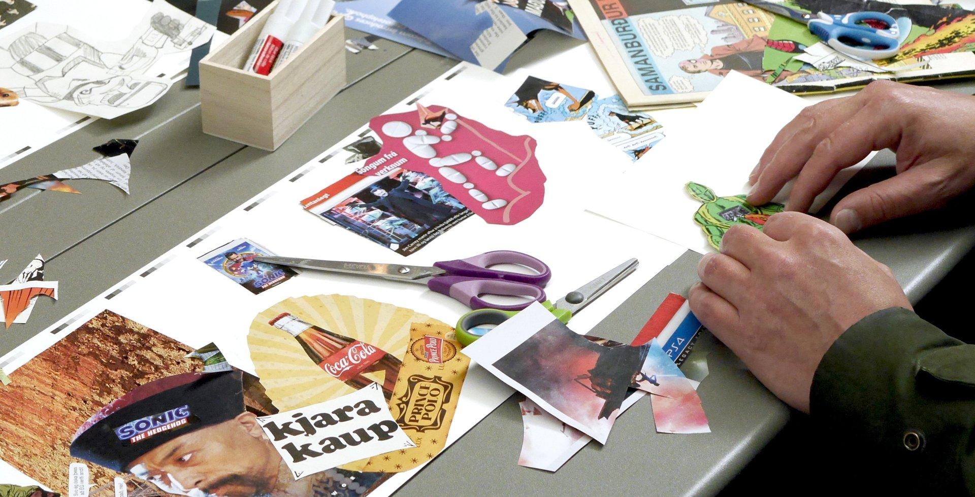Cut and draw | Erró collage session